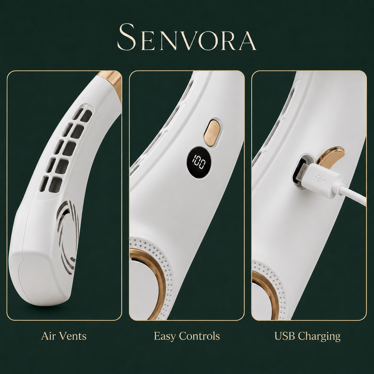 Senvora AirHalo Wearable Neck Fan