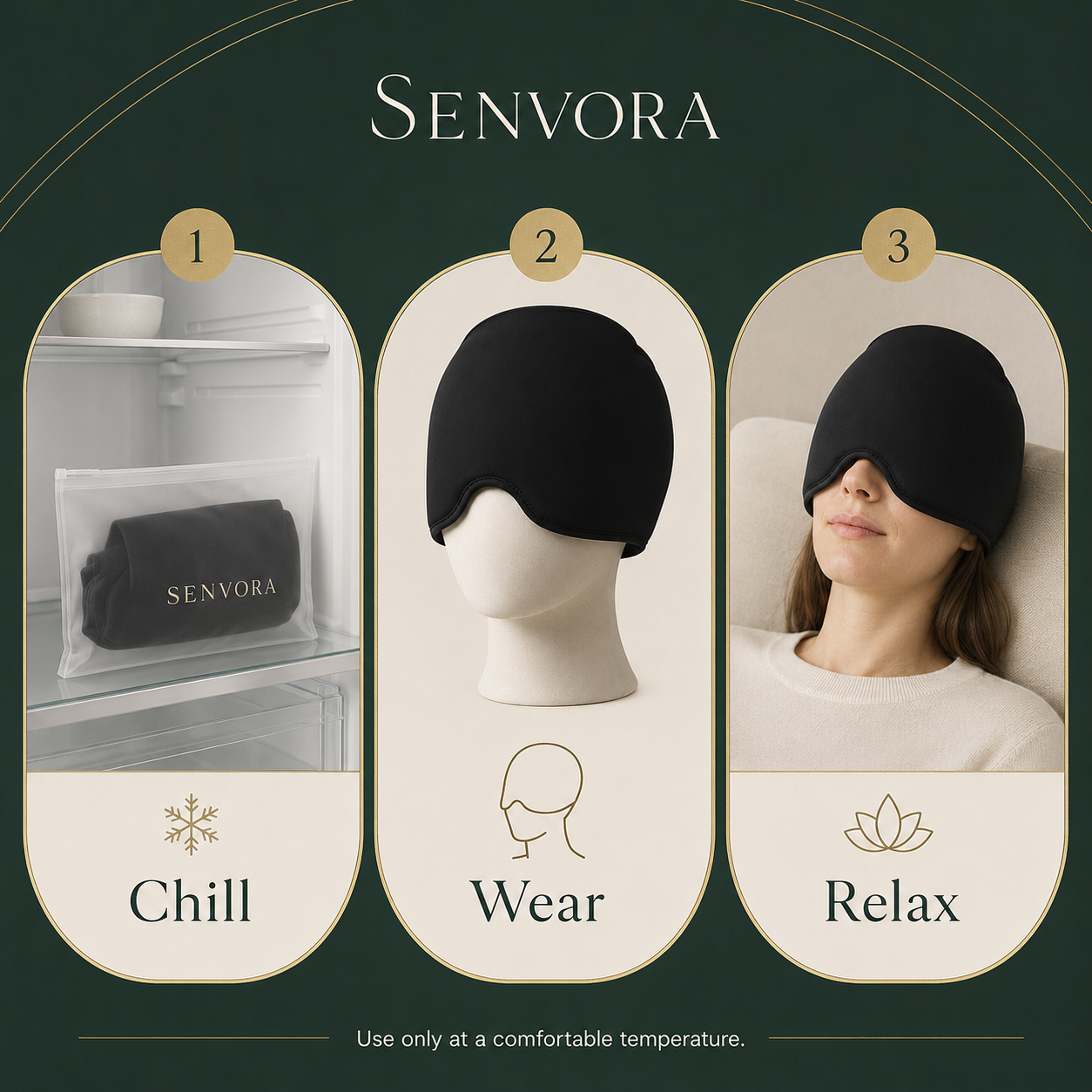 Senvora CoolCloud Gel Comfort Cap