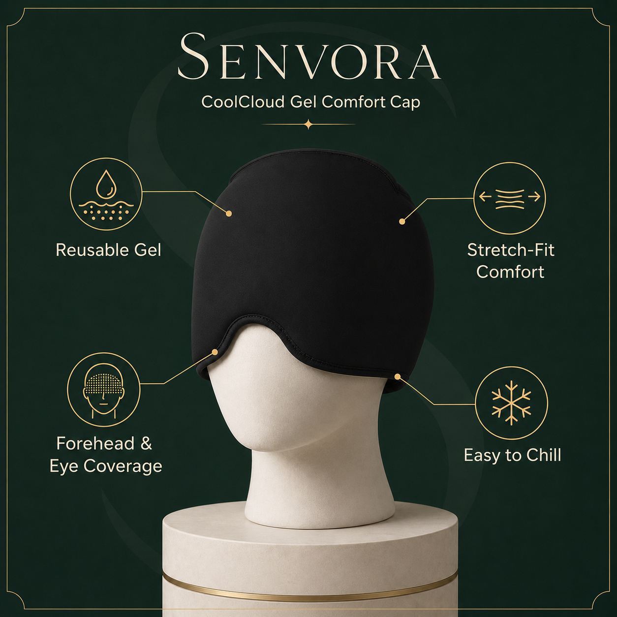 Senvora CoolCloud Gel Comfort Cap
