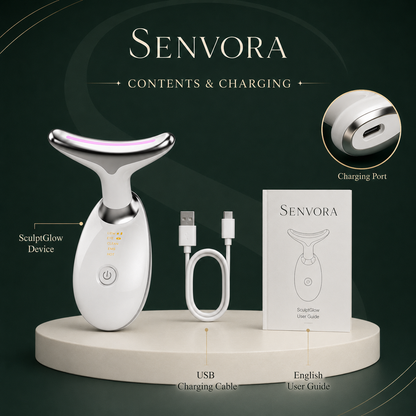 Senvora SculptGlow Face & Neck Massager