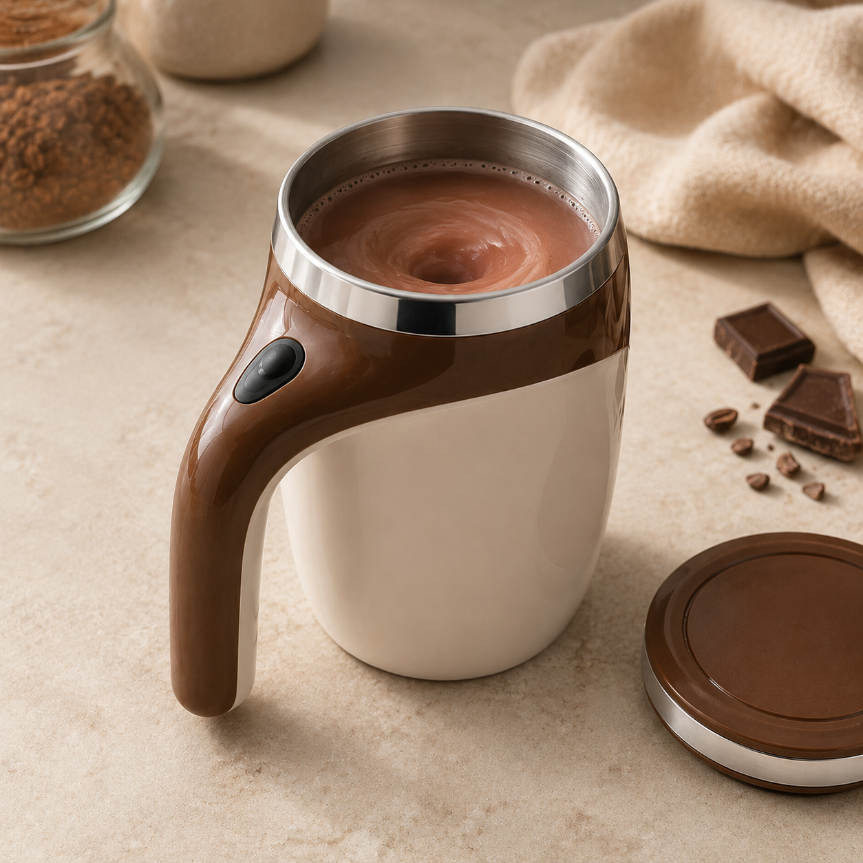 Senvora WhirlMix Self-Stirring Mug